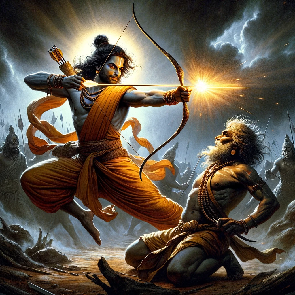 Lord Rama Kills Makaraksha
